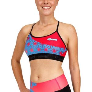Sujetador deportivo de alta sujeción para mujer, con estampado geométrico colorido, ideal para entrenamiento y fitness. - Product Image 5