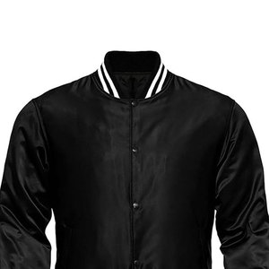 Men <b>Women</b> Satin Polyester <b>Bomber</b> <b>Jacket</b> Vintage Biker Retro Zip Up Casual Coat <b>Lightweight</b> Streetwear Fashion Outerwear - Product Image 2
