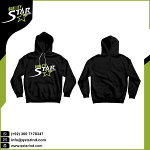 Sweat à capuche unisexe avec Logo personnalisé blanc, tissu personnalisé bon marché, coton et polyester, polyester, éponge française, Logo personnalisé - Product Image 4