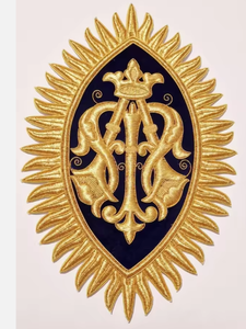 Badges brodés sur mesure de luxe, de haute qualité, faits à la main, entièrement brodés au fil de bouillon, résistants à l'eau, en relief 3D, vente en gros - Product Image 6