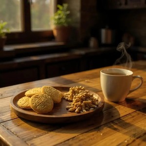 Plateau de service ovale en bois fait main contemporain, plateau à collation rustique artisanal en bois de noyer naturel pour table à manger par UO - Product Image 5