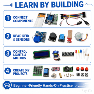 Starter Kit di apprendimento RFID importati scheda di sviluppo compatibile R3 componenti modulo RFID progetti di elettronica per principianti - Product Image 3