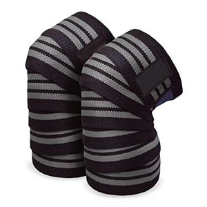 Sports <b>Knee</b> Wraps Breathable Lightweight Heavy Duty <b>Knee</b> Support for Weightlifting Squats Powerlifting & Cross Training Non-Slip - Product Image 4