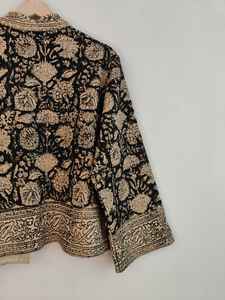 Blouson bomber réversible fait main, écologique, respirant, imprimé HD, à manches courtes, en coton et doublure TNT, coupe courte - Product Image 5