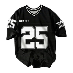 Men's Y2k Number Graphic Jersey <b>T</b>-<b>Shirt</b> Short Sleeve Oversized Football Jersey <b>Shirts</b> Streetwear - Product Image 1