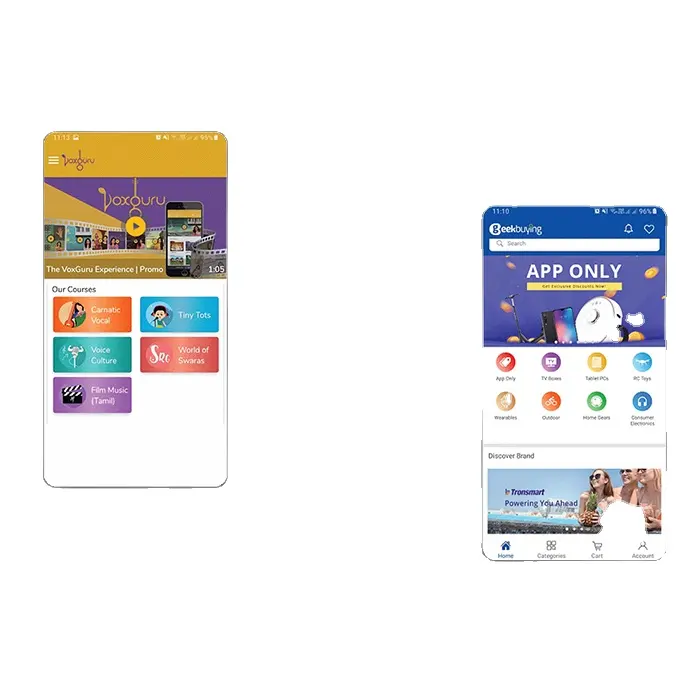 Android alışveriş sepeti mobil uygulama hizmetleri-Protolabz eServices
