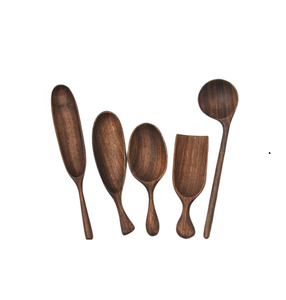 Juego de cuchara de espátula de madera de Acacia Natural de Vietnam para herramientas de cocina utensilios de cocina de madera hechos a mano juegos de utensilios de vajilla - Product Image 6
