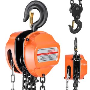 Paranco a Catena Manuale da 2 Tonnellate (4400 Libbre) con Altezza di Sollevamento di 20 Piedi, Nuovo G80 Zincato, Blocco a Catena Manuale per Lavori Pesanti in Fattoria - Product Image 1
