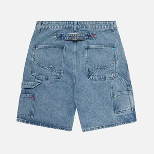 New Arrival OEM Summer <b>Men's</b> Denim Shorts With Unique Heart Design High Street Style High Quality <b>Men</b> Short Jeans - Product Image 3