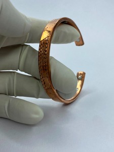 Brass <b>Copper</b> Cuff <b>Bracelet</b> Wholesale Adjustable Handmade Supplier Bulk Gold Plated Vintage Magnet Stone Wedding - Product Image 2