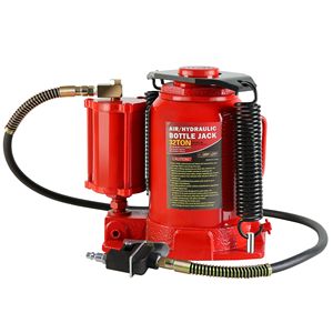 Martinetto portatile idraulico da 32 tonnellate per auto con manico a presa d'aria manuale a basso profilo - Product Image 5