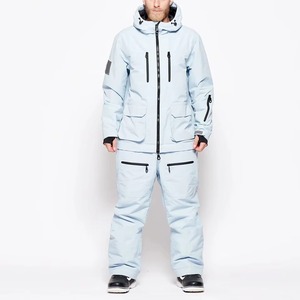 Nuevo Conjunto de Traje de Esquí Unisex para Invierno, Chaqueta de Esquí y Pantalones de Snowboard, Impermeable y Transpirable, con Capucha y Cremallera, en Poliéster/Nylon -Tex - Product Image 2