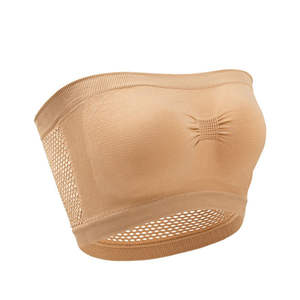 Top Bandeau sin Tirantes Personalizado para Mujer, Top de Tubo sin Mangas para Verano, Tejido de Algodón Transpirable - Product Image 1