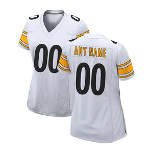 Maillots de football américain à impression numérique personnalisés - 100% polyester, protection UV, couleurs et tailles personnalisées, directement de l'usine - Product Image 4