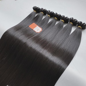 Extensiones de cabello Remy vietnamita virgen 100% al por mayor paquetes de cabello humano de color natural de trama de máquina estirada doble calidad 12A - Product Image 2