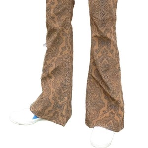 Pantalon décontracté évasé pour homme en toile 100 % coton imprimé, taille mi-haute, respirant, écologique, léger – Meilleure vente en ligne - Product Image 6