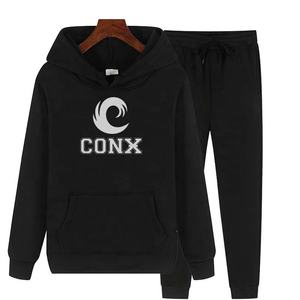 XXL-Survêtements de sport en molleton épais 100% coton pour homme, survêtements d'entraînement, fitness, broderie longue, ensembles grande taille - Product Image 6