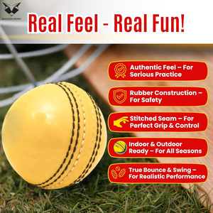 Custom Logo Leather Cricket Balls Professional Grade Alum Tanned Yellow With Black Cricket Balls for Practice and Competition - Product Image 3