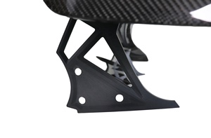สปอยเลอร์ฝากระโปรงท้ายคาร์บอนไฟเบอร์สำหรับ Porsche Cayman 981 2013 รุ่น TA Style - Product Image 2