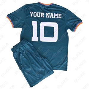 Maillot de football unisexe personnalisé, uniforme de football, séchage rapide, respirant, léger, antibactérien, anti-UV, 100% polyester, entraînement - Product Image 2
