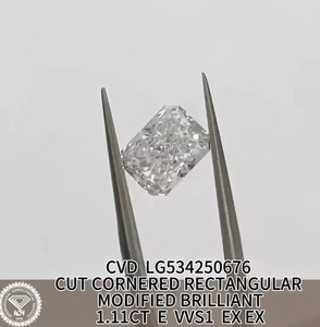 Diamant de laboratoire non monté pour la fabrication de bijoux, certifié IGI, vente en gros, taille Radiant - Product Image 2