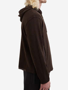 Sudadera con capucha de punto acanalado para hombre, ligera, informal, con cremallera completa, corte regular, ropa exterior informal, fabricación OEM/ODM - Product Image 6
