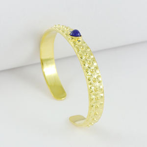 Pulsera de Plata de Ley 92.5 con Baño de Oro, Lapislázuli y Topacio Azul, para Mujer, Regalo de Compromiso, Boda o Aniversario - Product Image 2