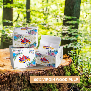 Export Quality Pocket Facial Tissue Embossing <b>Roller</b> 200 Sheets White 100mm x 195mm Virgin Wood Pulp 2/3 Ply OEM/VILA Brand - Product Image 5