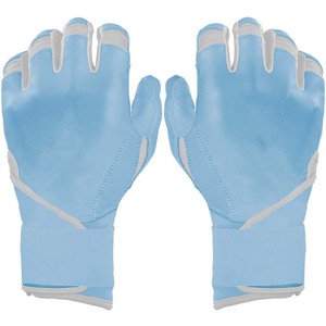 Guantes de Bateo de Cuero Azul con Cierre de Gancho y Bucle, Unisex, para Adultos, Cómodos, de Tela Tejida, Ambidiestros, Ligeros y Transpirables - Product Image 1
