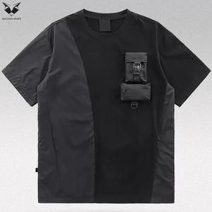 Trendy Custom Techwear T-Shirts Men's Streetwear Hip Hop Graphic <b>Tees</b> Breathable Oversized Tech Wear Tactical T-Shirt - Product Image 6