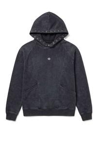 Sweat-shirts à capuche vintage avec rivets pour hommes, en molleton de coton épais, coupe oversize, style streetwear, personnalisation de marque, approvisionnement direct usine - Product Image 2