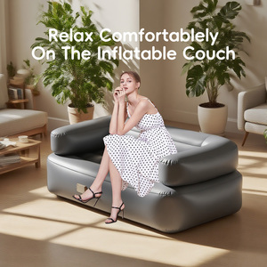 ספה יוקרתית מיטת ספה דחוס סט רהיטים אדם יחיד מתנפחים ספה מיטה מיטה הנחת עצלה ספות אוויר - Product Image 3