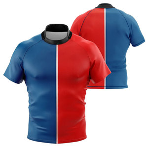 Camiseta de Rugby Profesional Personalizada de Manga Corta para Partido, Uniforme Deportivo Ligero para Entrenamiento de Club - Product Image 1