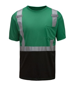 <b>Top</b> T-Shirt with <b>Reflective</b> Tape Work Wear Shirt safety t shirts for construction workers safety - Product Image 1