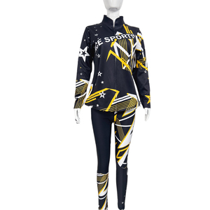 SPORTLICH WEAR New <b>Jersey</b> Sets <b>Women's</b> Autumn Sports Long Sleeve Hooded Printed Polyester/Cotton Casual <b>Jacket</b> Tracksuit - Product Image 2