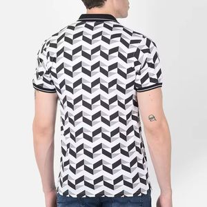 Polo homme sublimation à prix abordable, respirant, sur mesure, très tendance, confortable, vêtements de sport pour hommes - Product Image 4