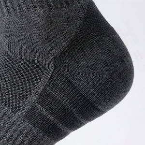 Crew <b>Socks</b> Solid <b>Black</b> Knitted Breathable Polyester Spandex Running Athletic <b>Socks</b> for Adults Summer Use - Product Image 6