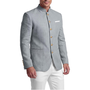 Chaqueta Tradicional Alemana para Hombre, Chaqueta Bávara Trachtenjacke, Cuello Alto, Cierre de un Solo Botón, Chaqueta Formal Alpina para Ocasiones Especiales - Product Image 4