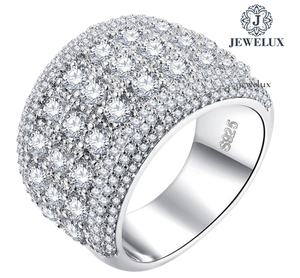 New Arrival Luxury 925 Silver Gold Plated IGI Certified <b>Ring</b> Fine <b>Craft</b> for Wedding Engagement Party Wear Available for Export - Product Image 4