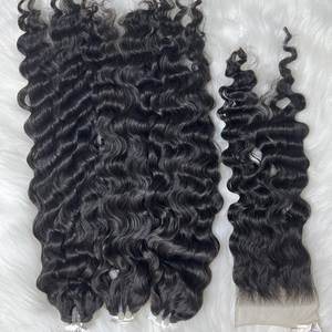 Cheveux humains vietnamiens en vrac pour tressage, cheveux humains bruts bouclés cambodgiens en vrac pour tressage, extensions de cheveux humains en gros pour femmes - Product Image 1