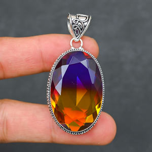 925 <b>Silver</b> Luxury Statement Necklace Other <b>Chain</b> 22g 925 Purity India - Product Image 1