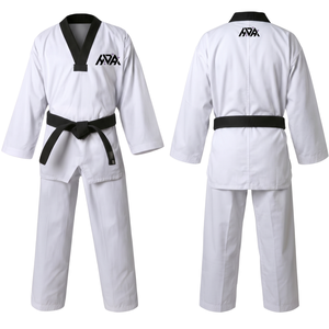Uniforme de Taekwondo personnalisé par sublimation, Dobok, Kimono d'arts martiaux, Tenue d'entraînement Poomsae pour enfants et adultes, Vente en gros, OEM, Faible MOQ, Direct usine - Product Image 1