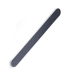 Stainless Steel Square Double Sided Nail <b>Files</b> Anti-Slip Handle Professional Manicure Pedicure Tool Leather <b>Case</b> Premium Quality - Product Image 1