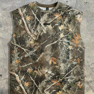 Custom Hunting Camouflage Sleeveless T Shirt Men Realtree Style <b>Camo</b> Tank <b>Top</b> Outdoor Tactical Summer Vest Shirt - Product Image 1