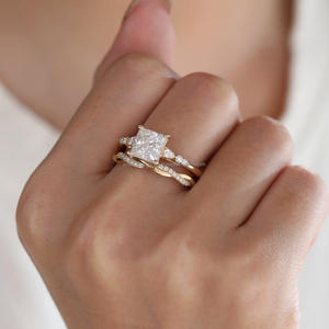 Arin Lab Grown Diamond CVD con IGI 2.52ct F Corte brillante 14K Oro amarillo Anillos de joyería de moda para niñas - Product Image 3