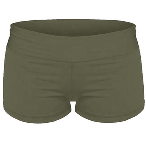 Nouveaux shorts de sport et leggings de yoga sans couture, couleur unie, avec logo personnalisé et taille élastique - Product Image 1