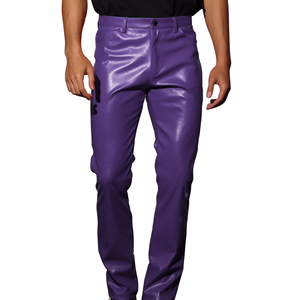 Wholesale Price Custom Made Cowhide <b>Leather</b> <b>Pants</b> <b>Men</b> Lightweight Breathable Waterproof Eco-Friendly High Quality High Waist - Product Image 4