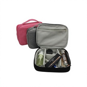 Trousse de Maquillage de Taille Moyenne, Sac Textile Multifonctionnel avec Fermeture Éclair et Poignée Souple pour le Rangement du Maquillage - Product Image 1