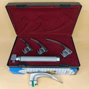 LAPA-737840-9-1 ชุดเครื่องมือส่องกล่องเสียงแบบมาตรฐาน Macintosh ไฟเบอร์ออปติก 3 ใบมีด 0-1-2 พร้อมด้ามจับสำหรับเด็ก ใบมีดสแตนเลสแบบใช้ซ้ำได้ มาตรฐาน ISO - Product Image 6
