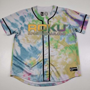 Conjunto Deportivo de Jersey de Béisbol con Cuello en V, Transpirable, con Logotipo Personalizado de Alta Calidad, 100% Poliéster, Tallas Grandes para Adultos - Product Image 1
